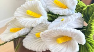 КАЛЛЫ ИЗ СИНЕЛЬНОЙ ПРОВОЛОКИ