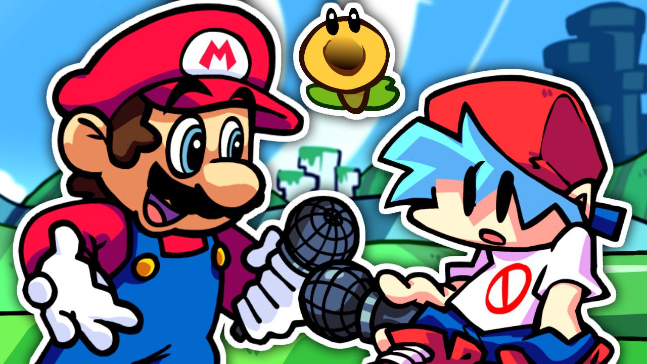 Friday night Funkin vs Mario