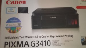 Распаковка принтера Canon PIXMA G3410