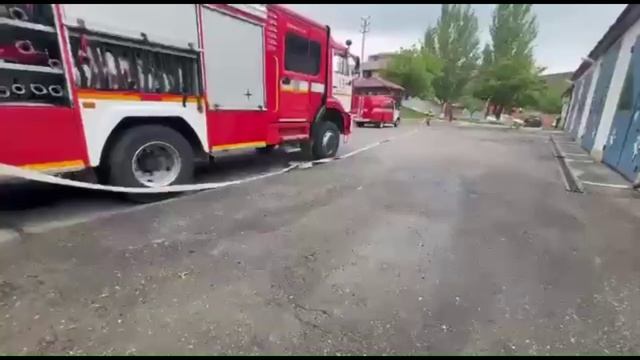 Практика ПЖ-31: прокладывание рабочей линии с пожарным стволом