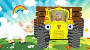 СИНИЙ ТРАКТОР #  Песенки для детей # Едет трактор # мультик про машинки - Max and Mia