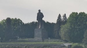 Памятник Ленину в городе Дубна / Достопримечательности города Дубна / Лето 2026