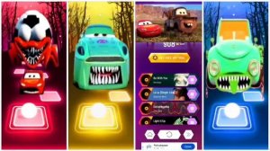McQueen Car All Video Megamix 🆚Lighting McQueen Eater🆚McQueen Red Car 🎶 Геймплей Tiles Hop EDM Rush🎯