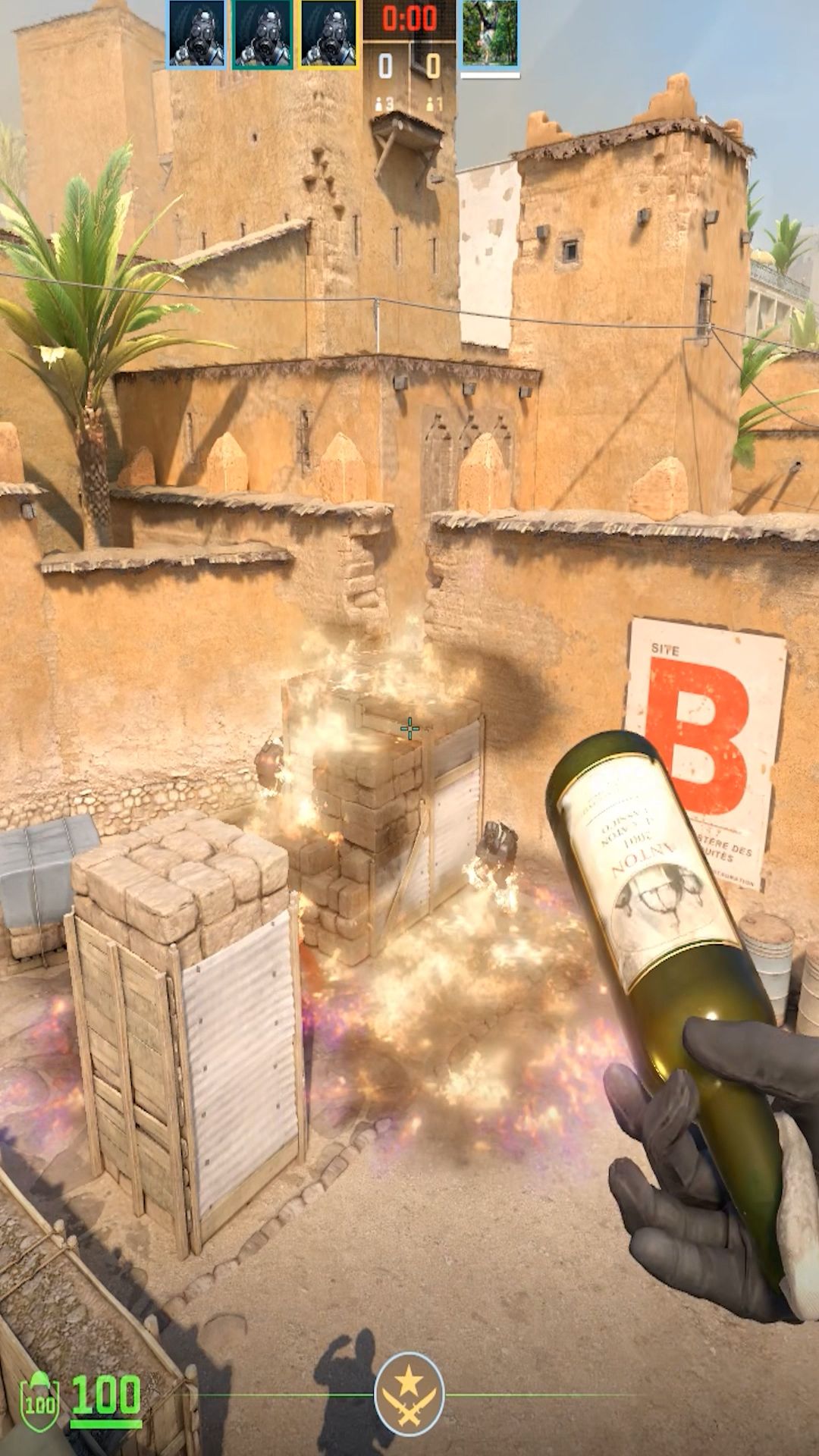 5 моликов с тачки на Dust2 на B-пленте #shorts