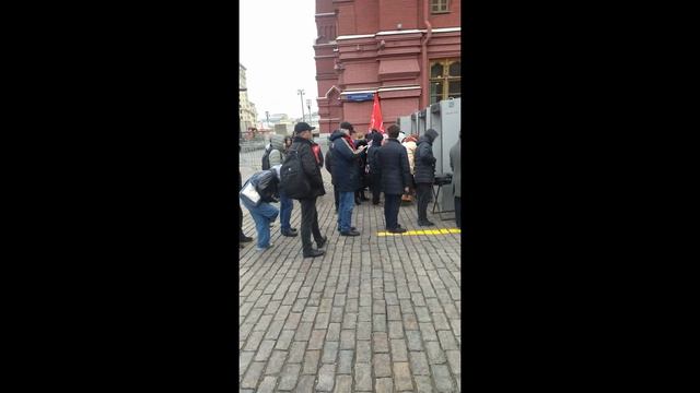 День памяти И. В. Сталина. Москва. Площадь Революции. Красная площадь. Некрополь у Кремлёвской стены