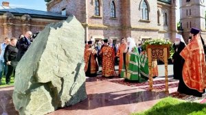 Оренбург Патриарх Кирилл освятил закладной камень Преображенского собора  16. 05. 26.