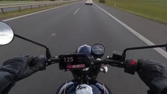 Мотоцикл Ява 42 - максимальная скорость по GPS, дорожный тест