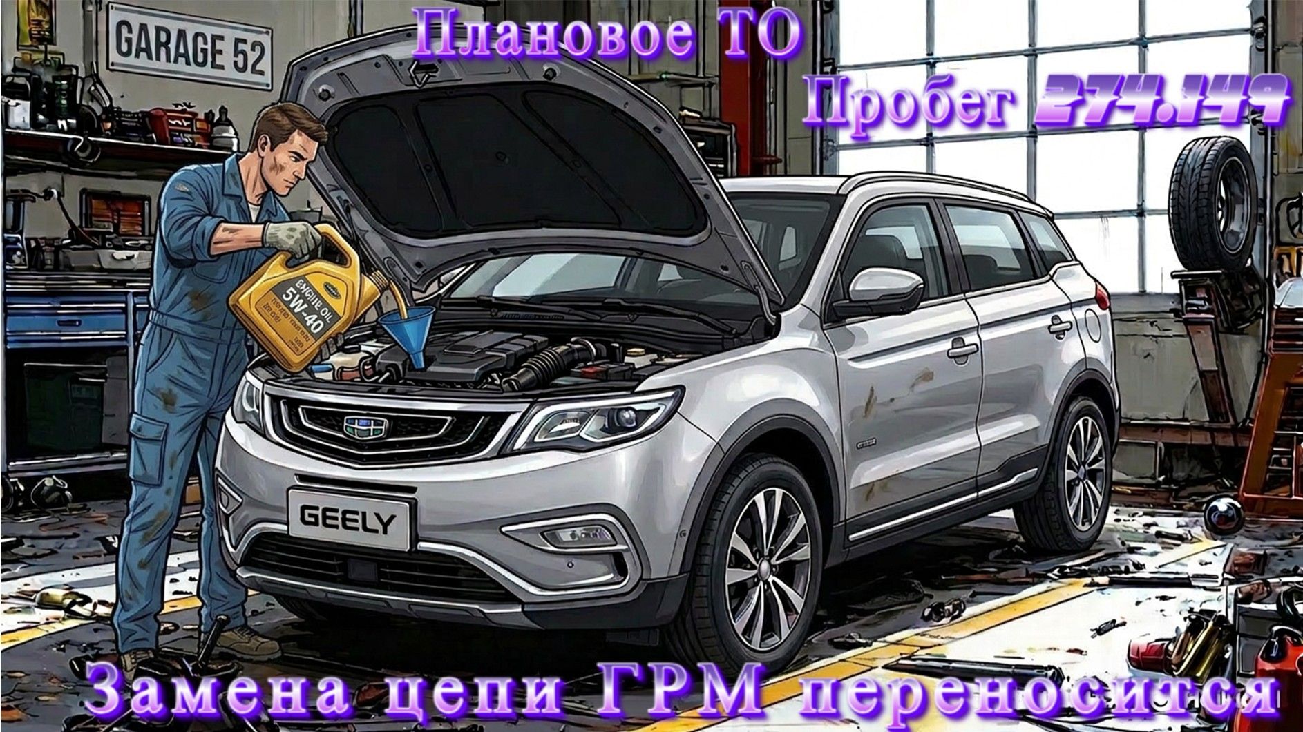 Пробег 274.149км - Плановое ТО ( замену цепи решили перенести ) смотреть онлайн