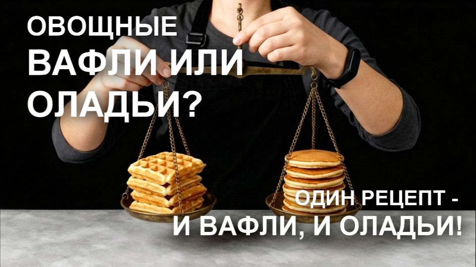 Вафли или оладьи? ОВОЩНЫЕ  вафли в вафельнице и оладьи на сковороде – УНИВЕРСАЛЬНЫЕ рецепты