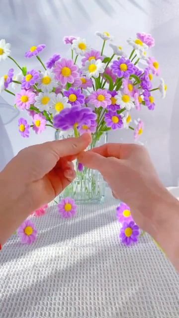 Букет цветов своими руками из проволоки🌼🌸🌷