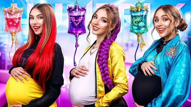Девушки Хантрикс Беременны! Челлендж для Беременных Руми, Миры и Зоуи смотреть онлайн