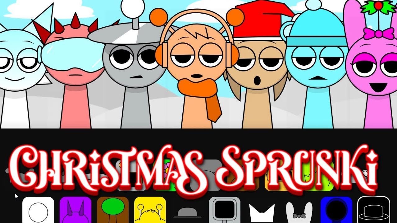 Sprunki Рождественский Мод： Все Нормальные Vs Страшных Версий - Incredibox Sprunki