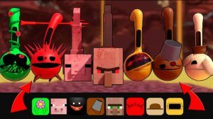 Incredibox Sprunki, но в стиле Minecraft Otamatone