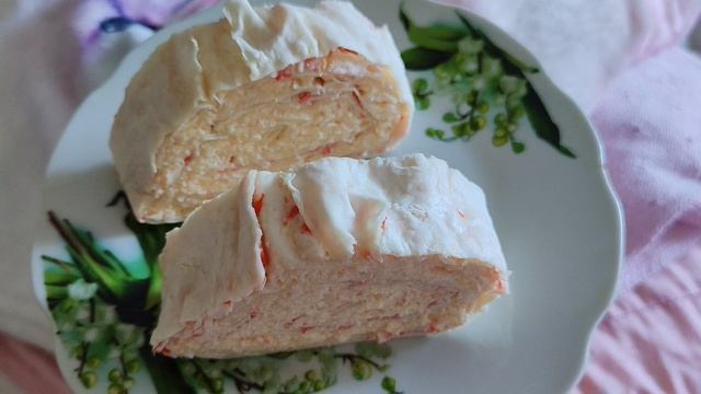 рулет из лаваша, вкусный перекус в деревне