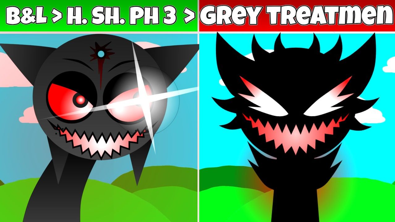 Sprunki： Выигрывает и Проигрывает → Hyper Shifted Фаза 3 → Grey Treatment Фанатский Мод