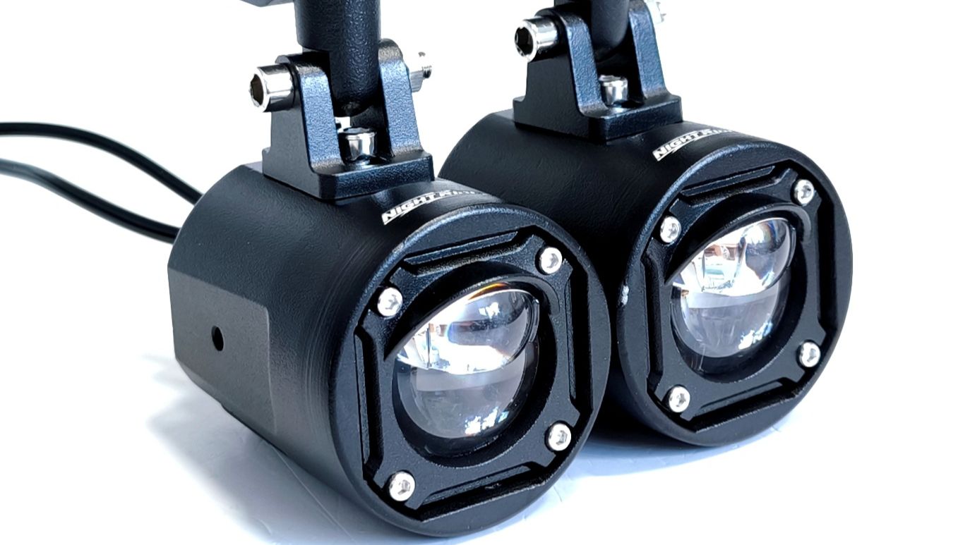 Противотуманные фары 60W для мотоцикла, (Белый-Белый) - Ближний/Дальний света OTBS-O-W-W