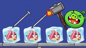 💧РАЗМОРОЗЬ Angry Birds! Спасение через ВОДУ!