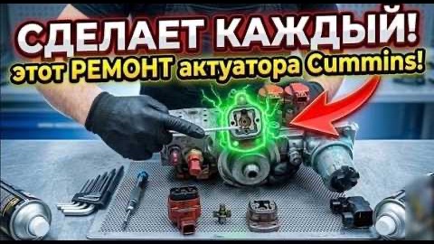 Накрылся топливный актуатор? Показываю, как починить самому Cummins ISX15