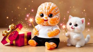 Живые фрукты и милые животные 🍎😊 Невероятно приятная ИИ-анимация как Мультики!