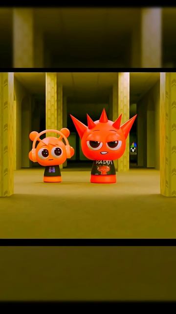 Oren & Raddy in the Backrooms #sprunki #3danimation