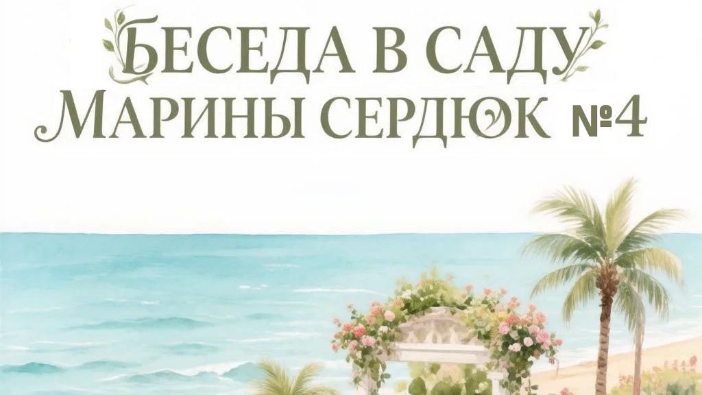 Беседа в саду Марины Сердюк №4