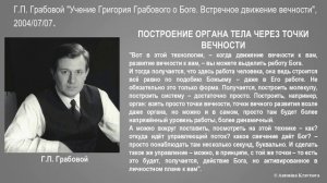 ПОСТРОЕНИЕ ОРГАНА ТЕЛА ЧЕРЕЗ ТОЧКИ ВЕЧНОСТИ согласно Учению Григория Грабового.