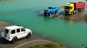 Автомобили против глубокой воды: Безумный челлендж в BeamNG Drive! (ДЛИННОЕ ВИДЕО)