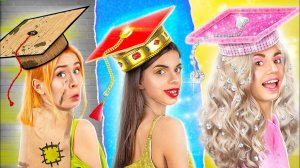 Бедная vs богатая vs мега богатая выпускница