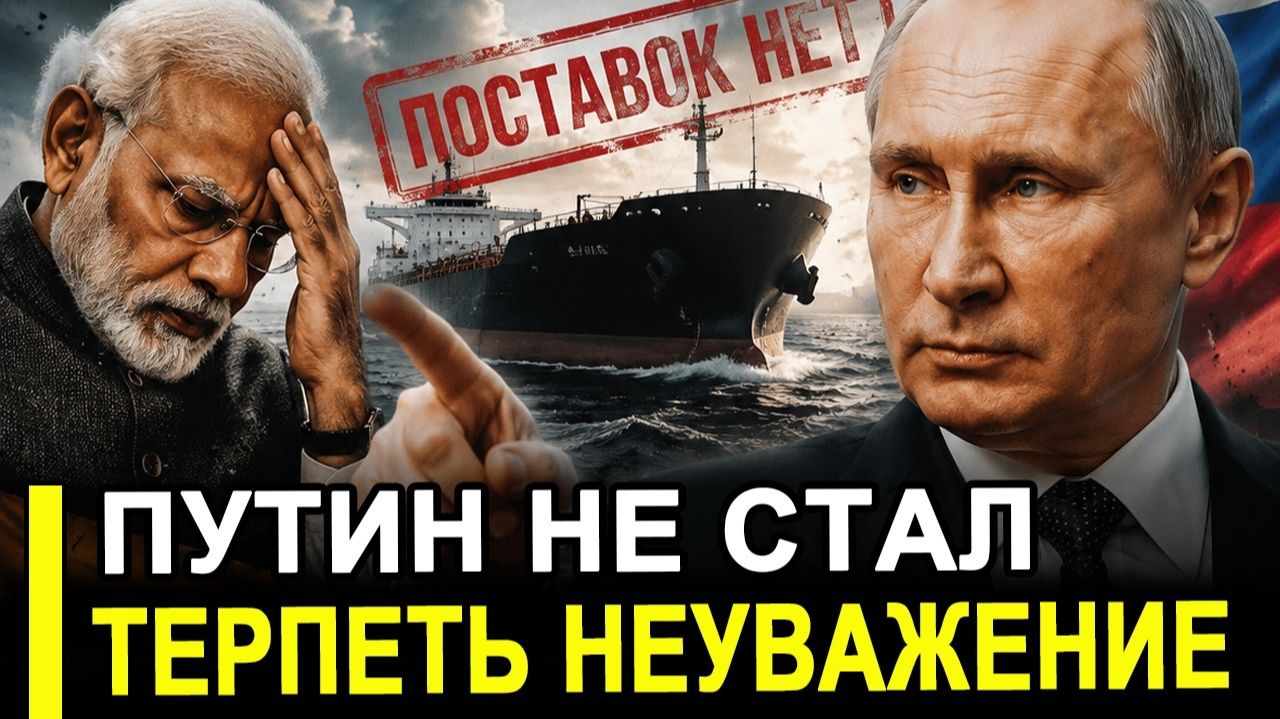 Вот это поворот.. Нефтяной удар Путина по хитрому «другу». Индия хотела нажиться на России