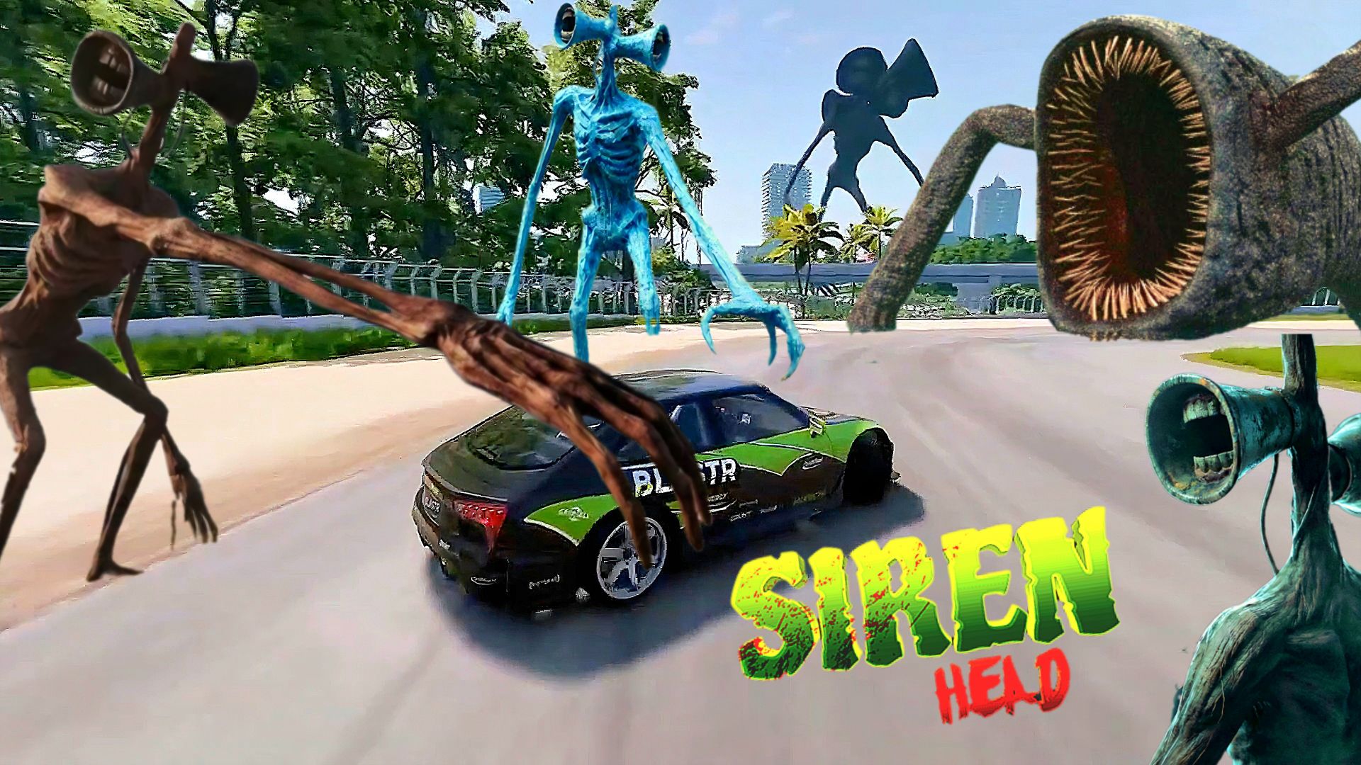 📢 СИРЕНОГОЛОВЫЙ 📢 ОТ МЕНЯ НЕ УБЕЖИШЬ - СУПЕР ГОНКА. SIREN HEAD ОБЗОР ИГРЫ.