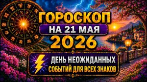 Гороскоп на 21 мая 2026 ⚡ День неожиданных событий для всех знаков