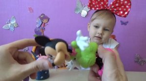 Алиса и Беби Борн распаковка игрушки Минни Маус Minnie Mouse toys