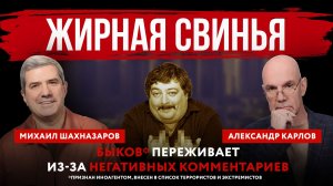 Жирная свинья. Быков* переживает из-за негативных комментариев