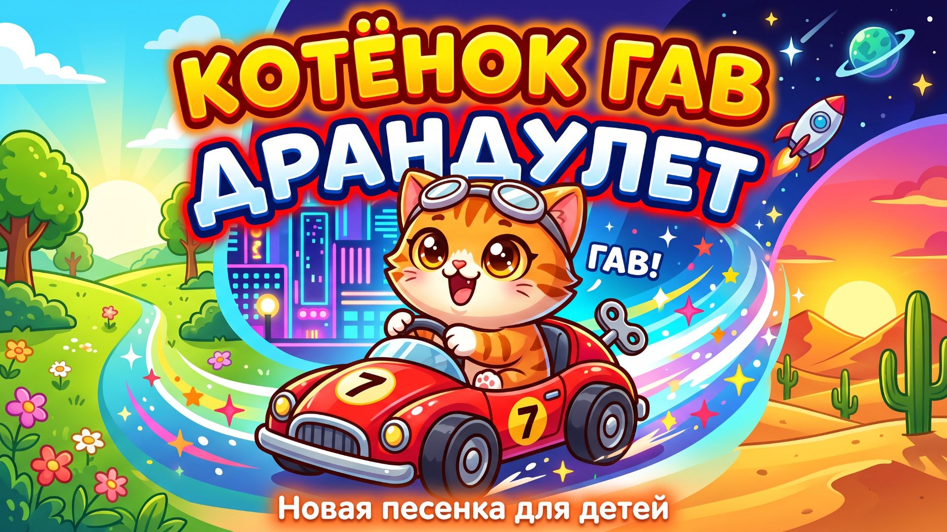 Котёнок Гав - Драндулет | Песенка про машинку 🚗🎵