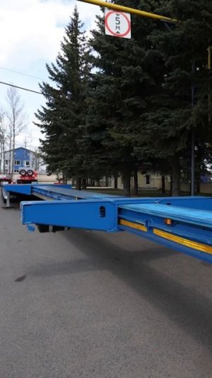 Уникальный трал с двойной раздвижкой грузовой площадки до 30 метров.