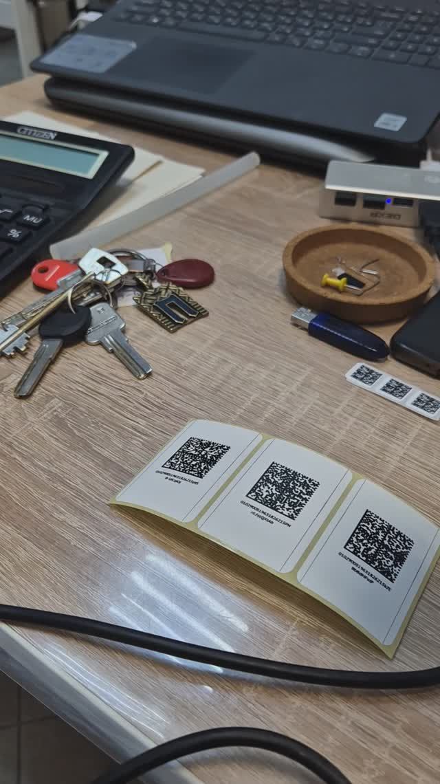 GP-3300 | Пример работы - чтение кодов DataMatrix высокой плотности