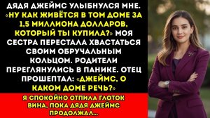 На вечеринке в честь помолвки сестры дядя джеймс спросил о доме за 1,5 миллиона долларов, который