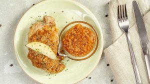 Соус из айвы с кетчупом