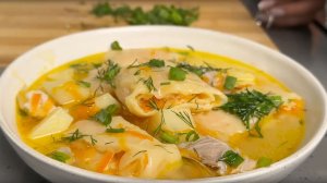 СУП, который никогда не надоедает! Суп куриный с рулетиками, ну очень ВКУСНЫЙ!