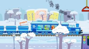 Оранжевая Корова. Поезд. Мультфильм