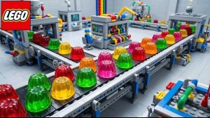 Я построил ГИГАНТСКУЮ фабрику желе из конструктора LEGO! 🍬🏭