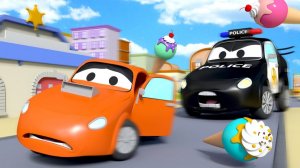 Авто Патруль -  Кто украл мороженное# - Автомобильный Город  🚓 🚒 детский мультфильм