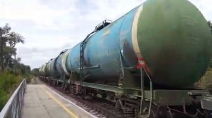 Тепловоз 2тэ116у с грузовым поездом
