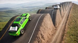 «Машины против извилистой дороги» №4 в BeamNG Drive! (1)