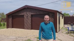 Гараж-барн 8,0х6,5м на два авто. Лаконично, красиво, удобно