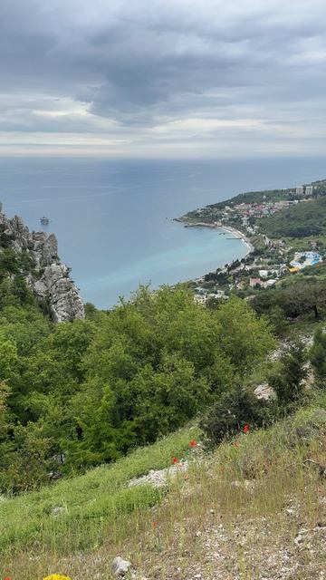 Крым сегодня. Симеиз гора Кошка вид на Кацивели #крым #крым2026