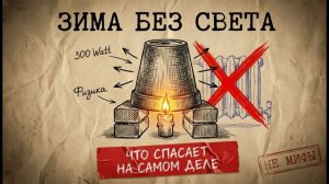 КАК ВЫЖИТЬ ЗИМОЙ,❗ КОГДА ЭЛЕКТРИЧЕСТВА БОЛЬШЕ НЕТ❗ (ВЫЖИВОГРАФИКА)