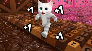 РОБЛОКС, НО Я БЕГУ ПО КЛАВИАТУРЕ +1 СКОРОСТЬ В СЕКУНДУ ROBLOX КОТЁНОК КРОНОС