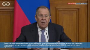 🔴 #ПрямойЭфир: Совместная пресс-конференция С.В.Лаврова и С.Ойоно Эсоно Анге