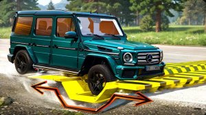 Автомобили против перевёрнутых лежачих полицейских — BeamNG Drive — 🔥 ULTIMATE Edition: Компиляция